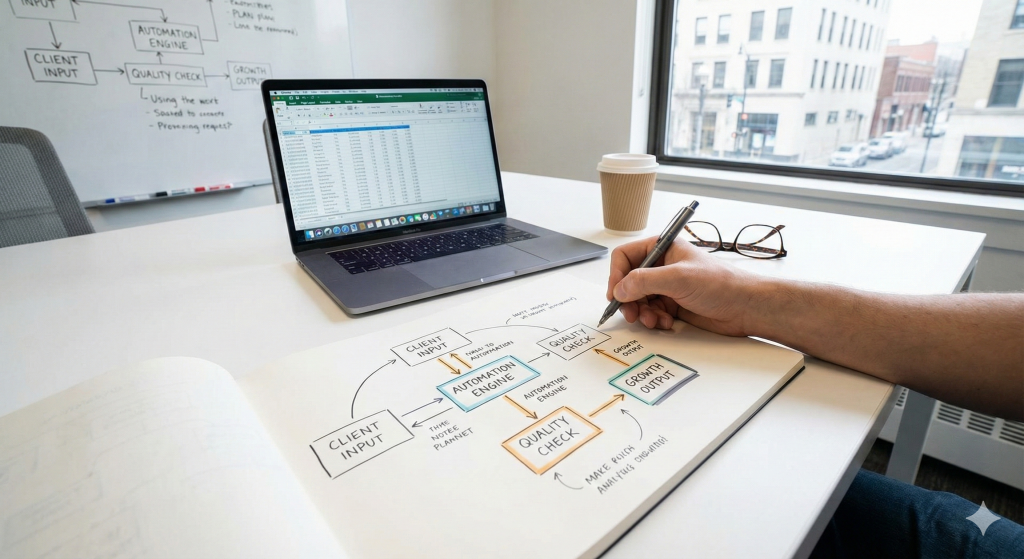 Modern workspace for planning operational strategy